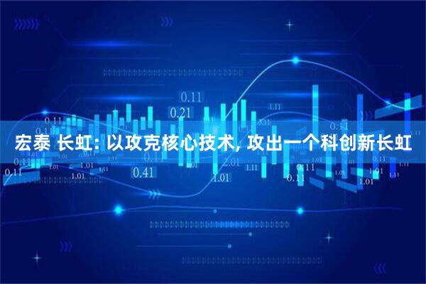 宏泰 长虹: 以攻克核心技术, 攻出一个科创新长虹