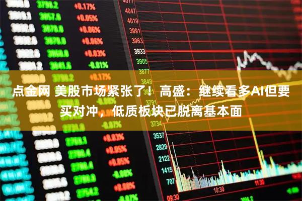 点金网 美股市场紧张了！高盛：继续看多AI但要买对冲，低质板块已脱离基本面